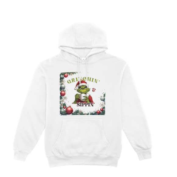 Grinchin & Sippin Hoodie